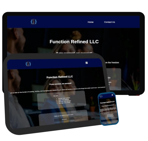 Website on multiple screens